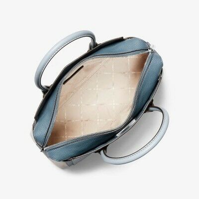 Sac-à-main Femme Michael Kors MERCER Bleu 30 x 23 x 10 cm Sac-à-main Femme Michael Kors MERCER Bleu 30 x 23 x 10 cm