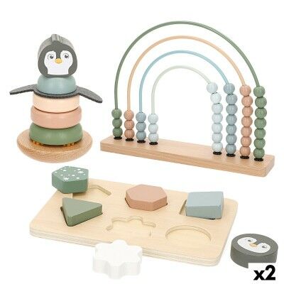 Jeu en bois Woomax 22 x 22 x 6 cm (2 Unités)
