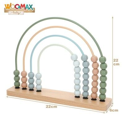 Jeu en bois Woomax 22 x 22 x 6 cm (2 Unités)