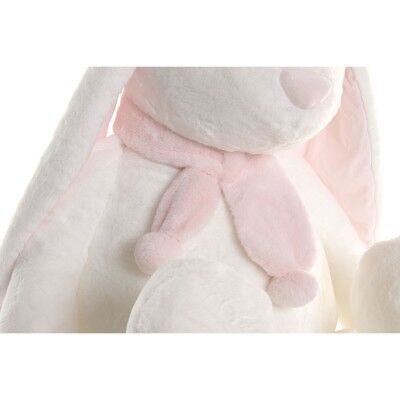 Jouet Peluche Home ESPRIT Crème Polyester Enfant Lapin (2 Unités)