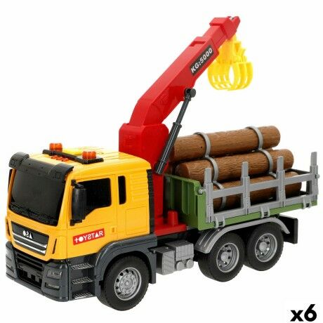 Camion avec grue Speed & Go 26 x 13 x 10 cm (6 Unités)