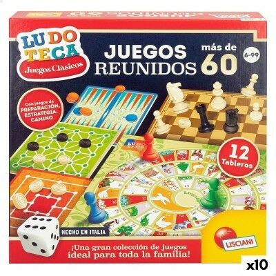 Jeu de société Lisciani Giochi Juegos reunidos 26 x 1 x 26 cm ES (10 Unités)