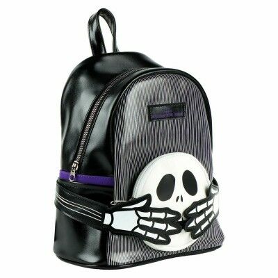 Sac à dos Casual The Nightmare Before Christmas Noir Moderne 22 x 26,5 x 13 cm