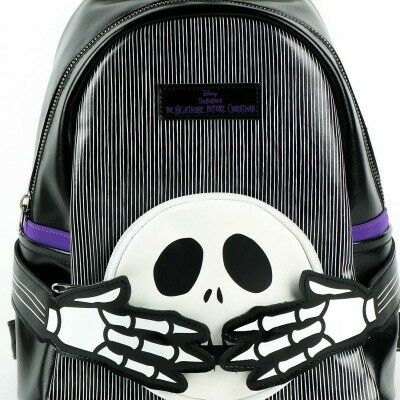 Sac à dos Casual The Nightmare Before Christmas Noir Moderne 22 x 26,5 x 13 cm