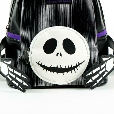 Sac à dos Casual The Nightmare Before Christmas Noir Moderne 22 x 26,5 x 13 cm