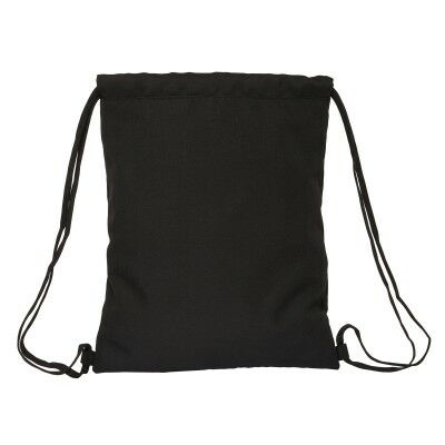 Sac à dos serré par des ficelles Kappa Black Noir 35 x 40 x 1 cm