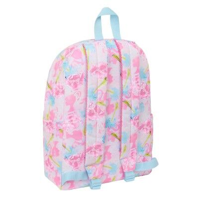 Sacoche pour Portable Barbie Painterly Rose Bleu ciel 31 x 43 x 13 cm