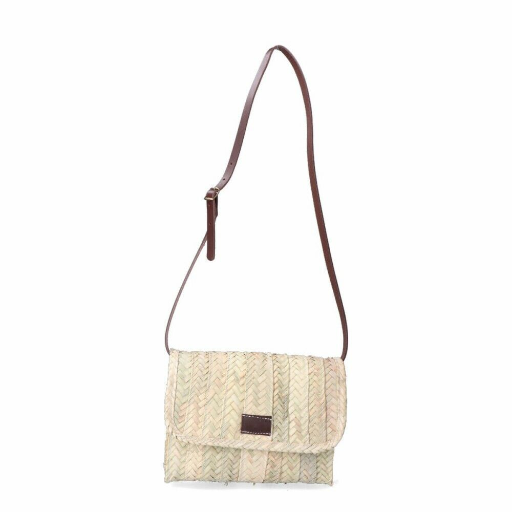 Sac-à-main Femme EDM Lola 27 x 20 cm Feuille de palmier Cuir Sac-à-main Femme EDM Lola 27 x 20 cm Feuille de palmier Cuir