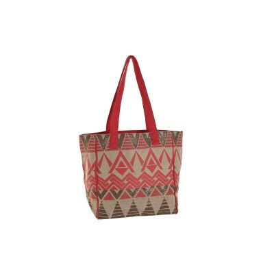 Sac à main Home ESPRIT Beige Fuchsia 31 x 16 x 66 cm Sac à main Home ESPRIT Beige Fuchsia 31 x 16 x 66 cm