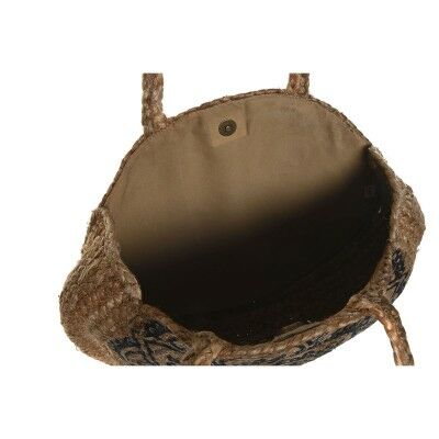 Sac-à-main Femme DKD Home Decor Bleu Noir Naturel 36 x 12 x 36 cm (2 Unités) Sac-à-main Femme DKD Home Decor Bleu Noir Naturel 36 x 12 x 36 cm (2 Unités)