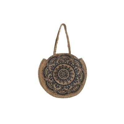 Sac-à-main Femme DKD Home Decor Bleu Noir Naturel 36 x 12 x 36 cm (2 Unités) Sac-à-main Femme DKD Home Decor Bleu Noir Naturel 36 x 12 x 36 cm (2 Unités)