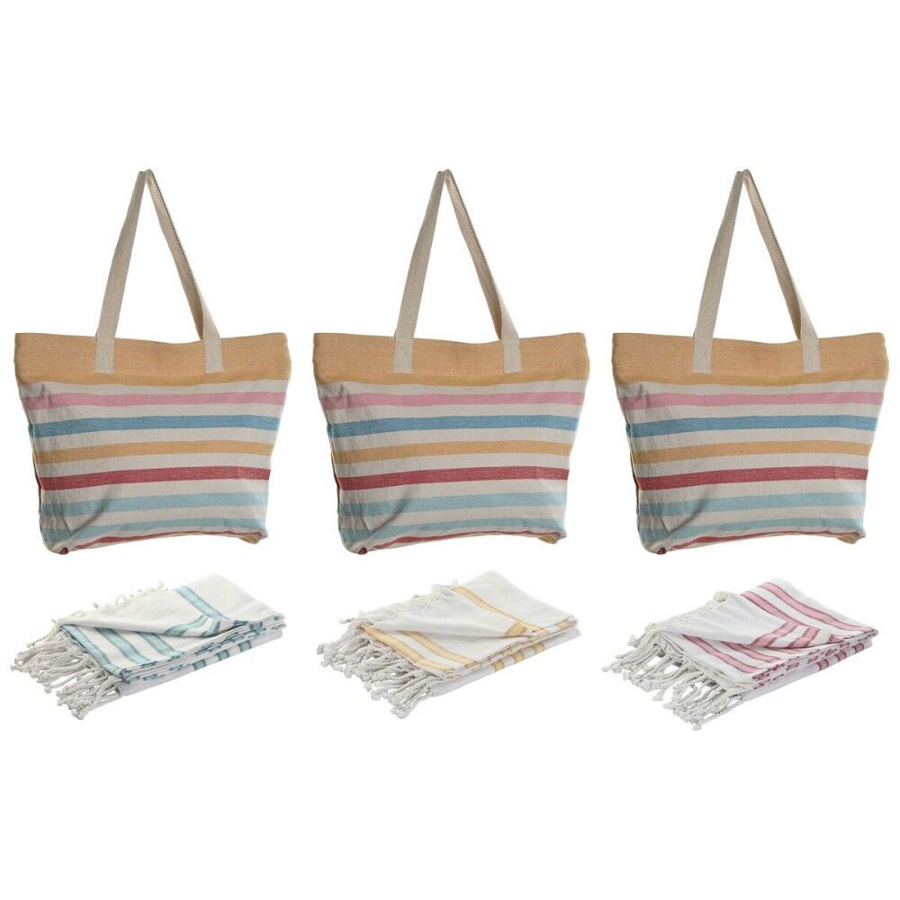Sac-à-main Femme Home ESPRIT Multicouleur 37 x 12 x 36 cm (3 Unités) Sac-à-main Femme Home ESPRIT Multicouleur 37 x 12 x 36 cm (3 Unités)