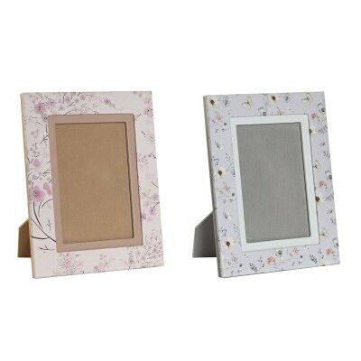 Sac-à-main Femme DKD Home Decor Bleu Blanc Gris Camel Rose clair 16,5 x 2 x 21,5 cm (2 Unités)