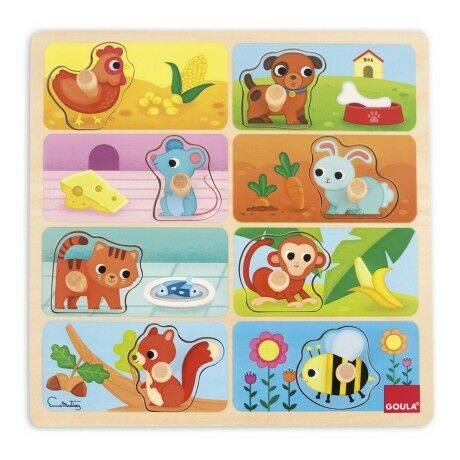 Puzzle enfant en bois Goula My Favourite Food Bois
