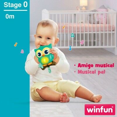 Carrousel pour Berceau Winfun Forêt 3-en-1 31,5 x 42 x 24,5 cm Plastique (4 Unités)