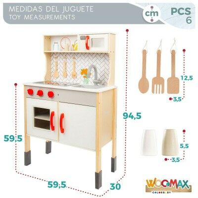 Cuisinière jouet Woomax 59,5 x 94,5 x 30 cm