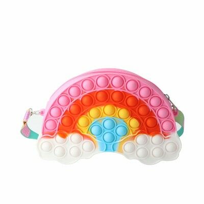 Sac à Bandoulière Inca Pop-it Multicouleur Arc-en-ciel