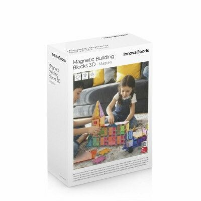 Blocs de Construction Magnétiques 3D Magoks InnovaGoods 57 Pièces