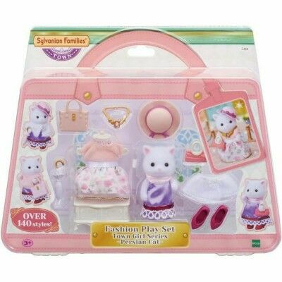 Ensemble de poupées Sylvanian Families The Fashion Suitcase And Big Sister Persian Cat