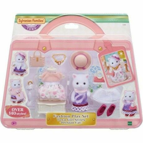 Ensemble de poupées Sylvanian Families The Fashion Suitcase And Big Sister Persian Cat