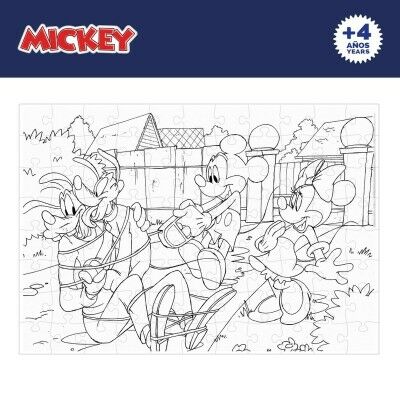 Puzzle Enfant Mickey Mouse Double face 108 Pièces 70 x 1,5 x 50 cm (6 Unités)
