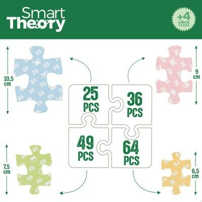 Puzzle Enfant Colorbaby 4 en 1 174 Pièces Ferme 68 x 68 cm (6 Unités)