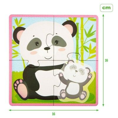 Puzzle Enfant Lisciani Giochi 16 x 1 x 16 cm animaux 16 Pièces (6 Unités)