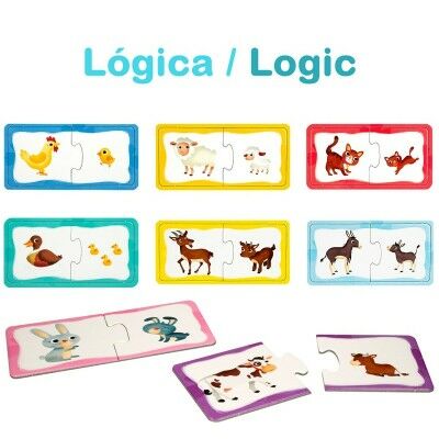 Puzzle Lisciani Giochi Carotina Baby 16 x 1 x 16,5 cm Ferme 4 en 1 (12 Unités)