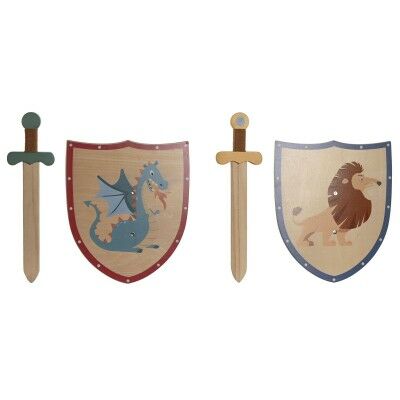 Epée Jouet Home ESPRIT 28 x 0,5 x 33,5 cm (2 Unités)