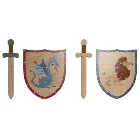 Epée Jouet Home ESPRIT 28 x 0,5 x 33,5 cm (2 Unités)