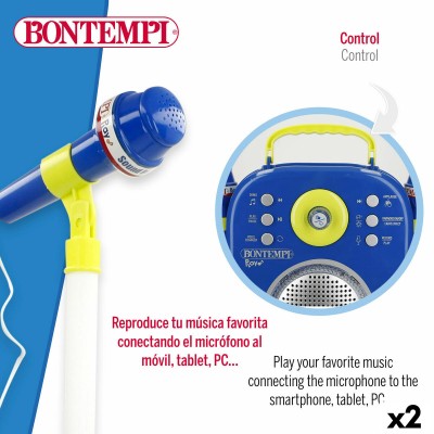 Enceinte avec Microphone Karaoké Bontempi 2 Unités