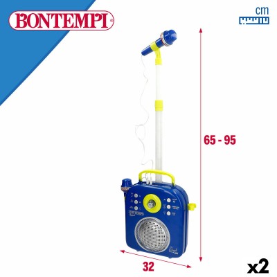 Enceinte avec Microphone Karaoké Bontempi 2 Unités