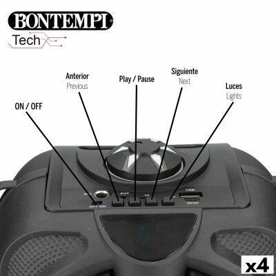 Enceinte avec Microphone Karaoké Bontempi 4 Unités