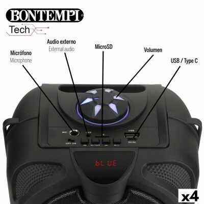 Enceinte avec Microphone Karaoké Bontempi 4 Unités