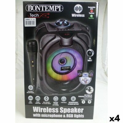 Enceinte avec Microphone Karaoké Bontempi 4 Unités