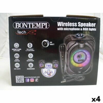 Enceinte avec Microphone Karaoké Bontempi 4 Unités