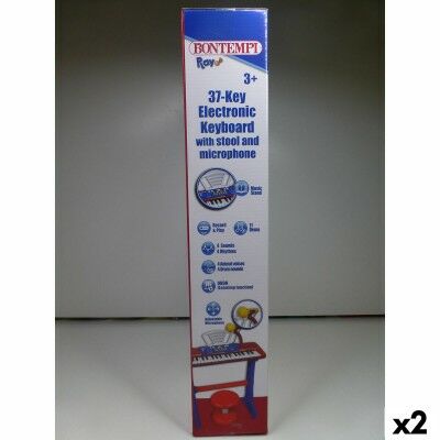 Clavier 37 Touches Bontempi 43 x 56 x 23 cm (2 Unités)