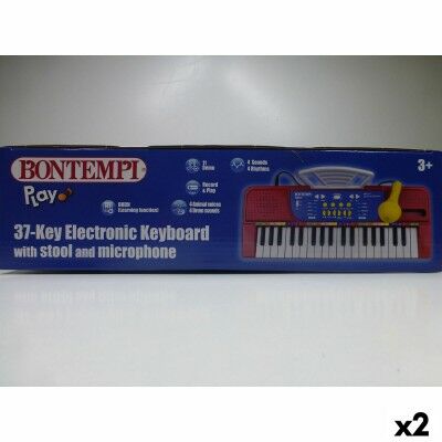Clavier 37 Touches Bontempi 43 x 56 x 23 cm (2 Unités)