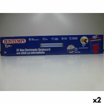 Clavier 37 Touches Bontempi 43 x 56 x 23 cm (2 Unités)