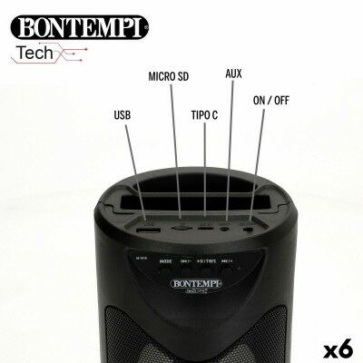 Enceinte avec Microphone Karaoké Bontempi 6 Unités