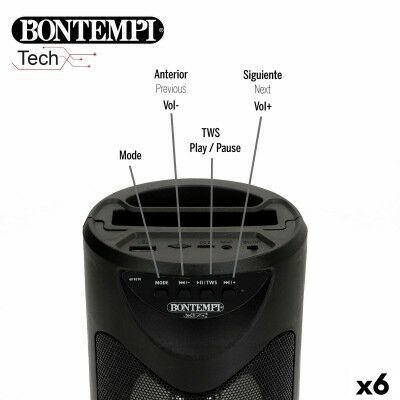 Enceinte avec Microphone Karaoké Bontempi 6 Unités