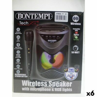 Enceinte avec Microphone Karaoké Bontempi 6 Unités