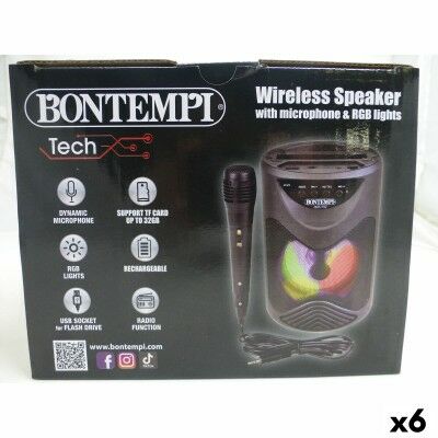 Enceinte avec Microphone Karaoké Bontempi 6 Unités