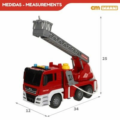 Camion de pompier son et lumière Speed & Go 34 x 25 x 12 cm (4 Unités)