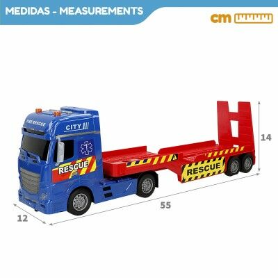 Camion Autotransporteur Speed & Go 55 x 17 x 12 cm (2 Unités)