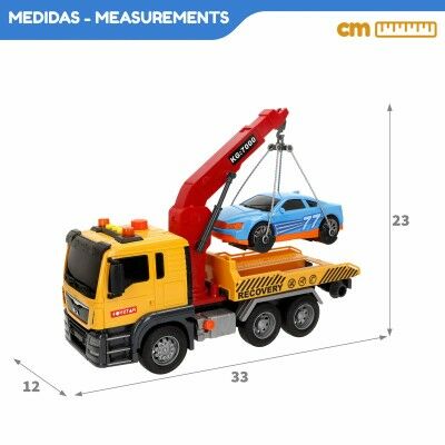 Camion avec grue Speed & Go 33 x 23 x 12 cm (4 Unités)
