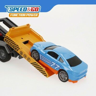 Camion avec grue Speed & Go 33 x 23 x 12 cm (4 Unités)