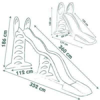 Toboggan d'eau Smoby Super Megagliss