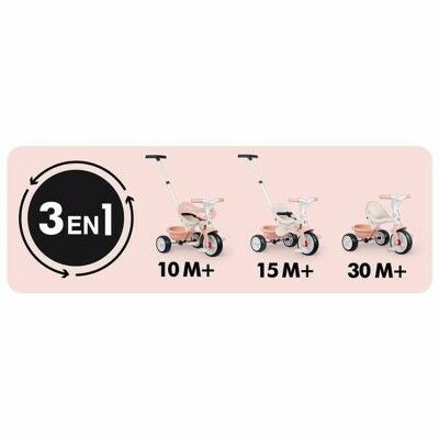 Tricycle Smoby Be Move Confort Rose