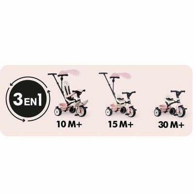 Tricycle Smoby Paseo para bebés Rose
